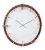Eclipta Silver Wall Clock