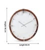 Eclipta Silver Wall Clock