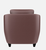 Ecliptic Leatherette 1 Seater Sofa In Burgundy Colour
