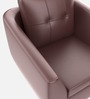 Ecliptic Leatherette 1 Seater Sofa In Burgundy Colour