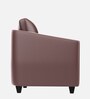 Ecliptic Leatherette 1 Seater Sofa In Burgundy Colour
