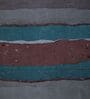 Blue Horizontal 180 TC Cotton King Sized Bedsheet With 2 Pillow Covers