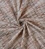 Beige Vertical 180 TC Cotton King Sized Bedsheet With 2 Pillow Covers