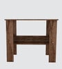 ECO Corner rounded Top, One Middle Tier Shelve in Cochwood Brown Finish