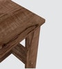 ECO Corner rounded Top, One Middle Tier Shelve in Cochwood Brown Finish