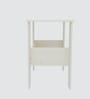 ECO Corner rounded Top, One Middle Tier Shelve in Highland Pine Finish
