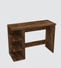 ECO Corner rounded Top with 3 Tier Side Storage in Cochwood Brown Finish