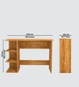 ECO Corner rounded Top with 3 Tier Side Storage in Plateau Apple Finish