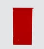 ECO Corner rounded Top with 3 Tier Side Storage in Scarlet Red Finish