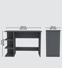 ECO Corner rounded Top with 3 Tier Side Storage in Slate Grey Finish