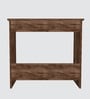 ECO Corner rounded Top with One Tier Open Shelve in Cochwood Brown anti finger impression Finish