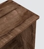 ECO Corner rounded Top with One Tier Open Shelve in Cochwood Brown anti finger impression Finish