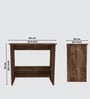 ECO Corner rounded Top with One Tier Open Shelve in Cochwood Brown anti finger impression Finish