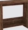 ECO Corner rounded Top with One Tier Open Shelve in Cochwood Brown anti finger impression Finish