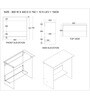 ECO Corner rounded Top with One Tier Open Shelve in Plateau Apple anti finger impression Finish