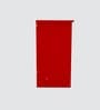 ECO Corner rounded Top with One Tier Open Shelve in Scarlet Red anti finger impression Finish