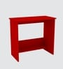 ECO Corner rounded Top with One Tier Open Shelve in Scarlet Red anti finger impression Finish