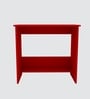ECO Corner rounded Top with One Tier Open Shelve in Scarlet Red anti finger impression Finish