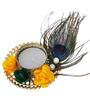 Beautiful Peacock Feather with Flowers Handcrafted Decorative Tea Light Candle Holder