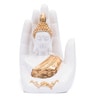 eCraftIndia Decorative Palm Buddha Figurine Showpiece