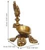 Ethnic Peacock Design Brass Diya Deepak Lamp