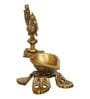Ethnic Peacock Design Brass Diya Deepak Lamp