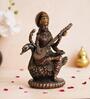 Goddess Saraswati Bronze Polyresin Idol