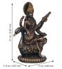 Goddess Saraswati Bronze Polyresin Idol