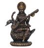 Goddess Saraswati Bronze Polyresin Idol