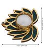 Golden and Green Beautiful Lotus (Set of 4) Tea Light Holders