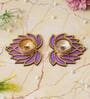 Golden and Purple Beautiful Lotus (Set of 2) Tea Light Holders