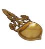 Golden Ethnic Design Brass Diya With Handle