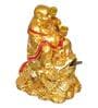 Laughing Buddha Golden Polyresin Idol