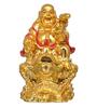Laughing Buddha Golden Polyresin Idol