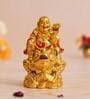 Laughing Buddha Golden Polyresin Idol