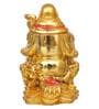 Laughing Buddha Golden Polyresin Idol