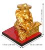 Lord Ganesha Golden Polyresin Idol