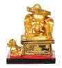 Lord Ganesha Golden Polyresin Idol
