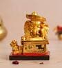 Lord Ganesha Golden Polyresin Idol