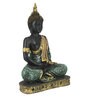 Ecraftindia Green Meditating Buddha Decorative Showpiece