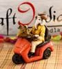 Ecraftindia Hindu Lord Ganesha In Scooter Statue Idol Figurine Home Decor