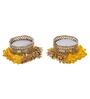 Yellow and Golden Handcrafted Decorative (Set of 2) Tea Light Holders