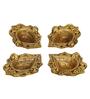 Golden Handcrafted Traditional (Set of 4) Decorative Brass Diyas