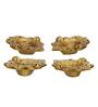 Golden Handcrafted Traditional (Set of 4) Decorative Brass Diyas