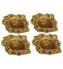 Golden Handcrafted Traditional (Set of 4) Decorative Brass Diyas