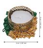Green and Golden Handcrafted (Set of 4) Decorative Tea Light Holders