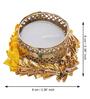 Yellow and Golden Handcrafted (Set of 4) Decorative Tea Light Holders
