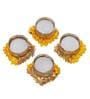 Yellow and Golden Handcrafted (Set of 4) Decorative Tea Light Holders