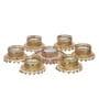Round Shaped Diamond Beads and Pearls (Set of 7) Decorative Tea Light Holders