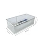 Ecru White Metal Mesh Desk Organizer Tray